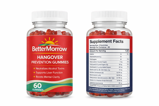 BetterMorrow™ Morning Recovery Hangover Support Gummies